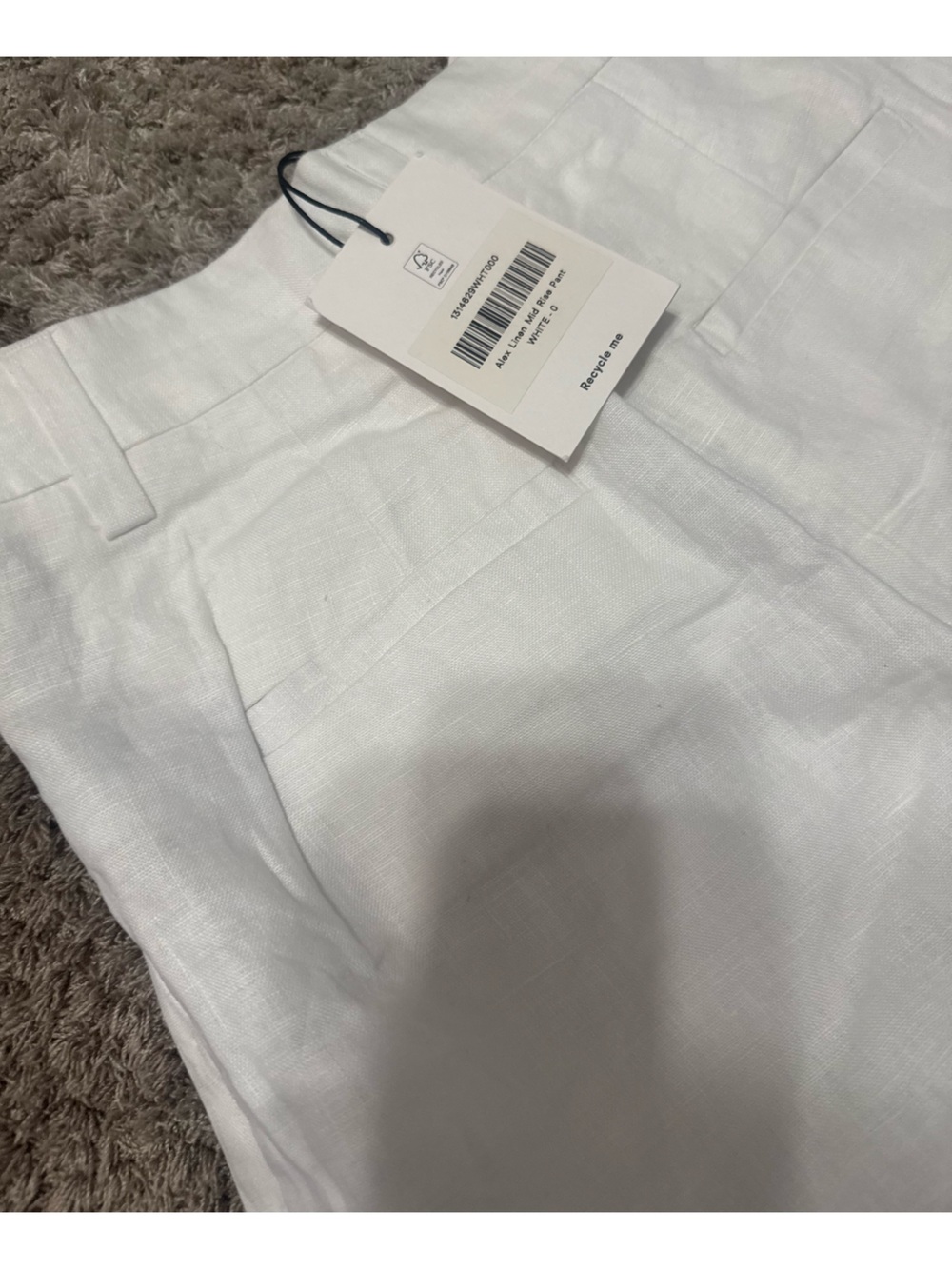 Reformation Alex Mid Rise Linen Pants - Picture 4 of 4